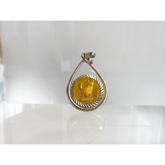 DAROLD? Sled Dog Race Alaskan Vintage Sterling Silver 925 Vintage Pendant - Picture 7 of 10